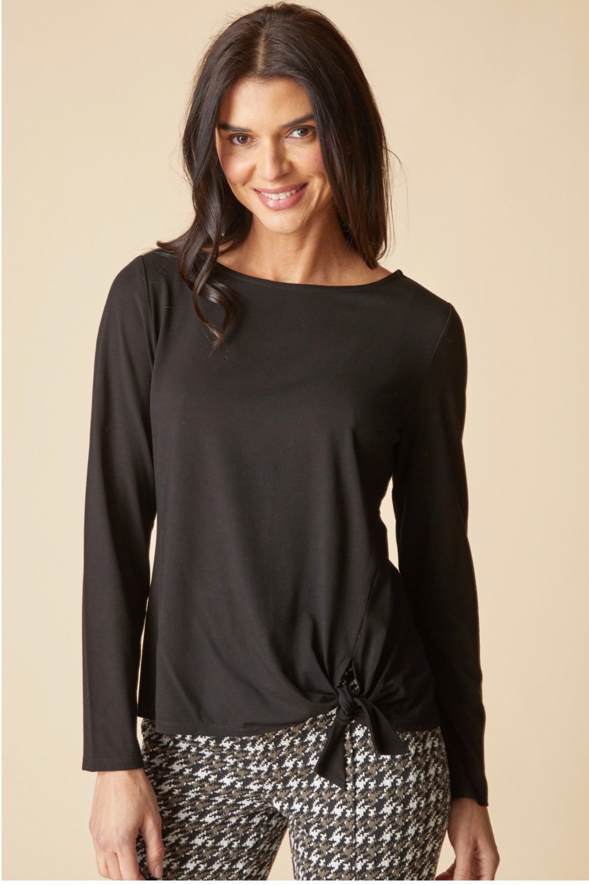 Core Travel Tie Front Top