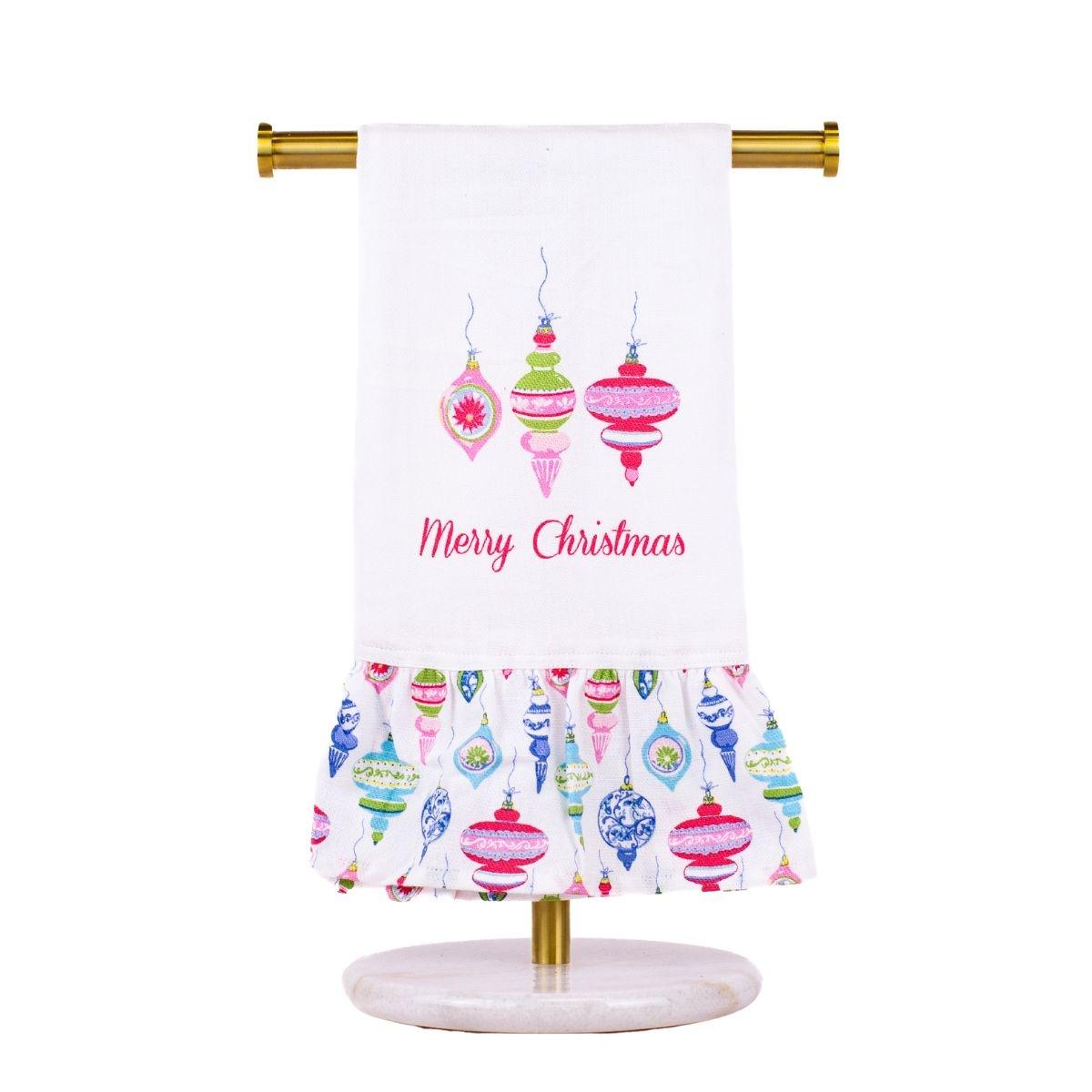 Whimsical Merry Christmas Hand Towel