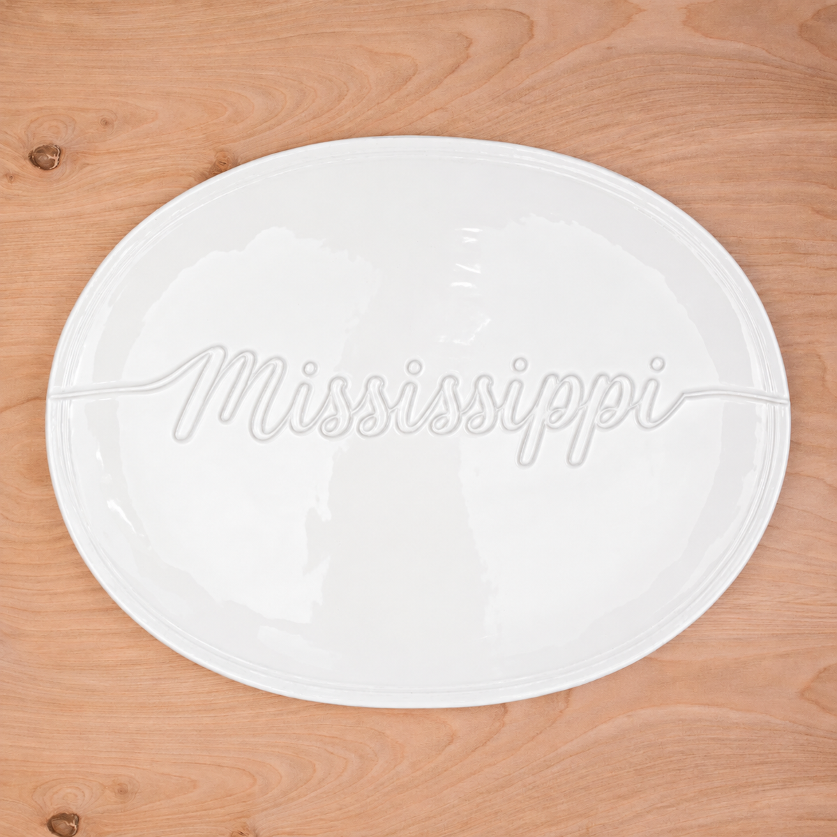 Mississippi Platter White
