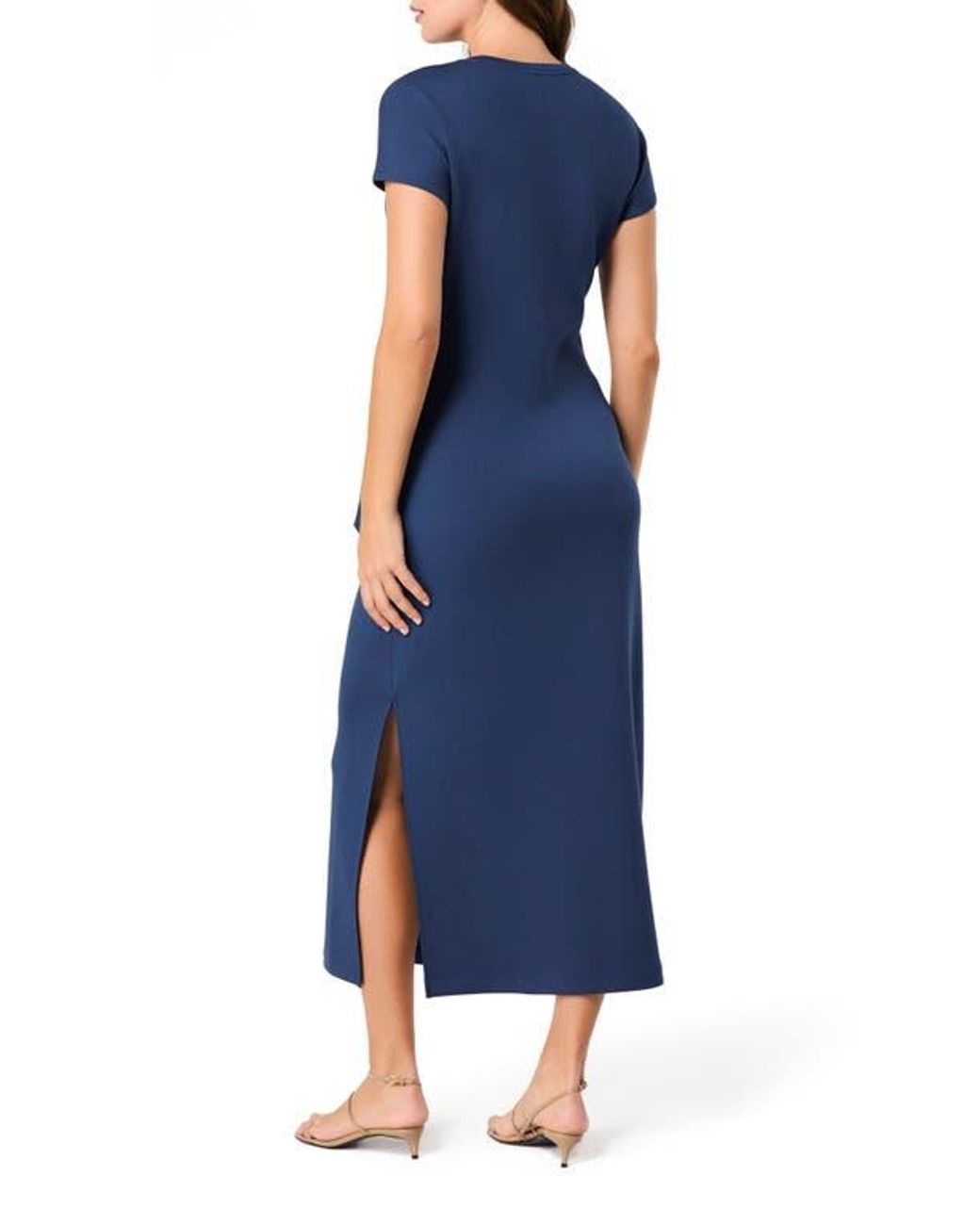 Spanx Tie Waist Maxi Dress - Indigo