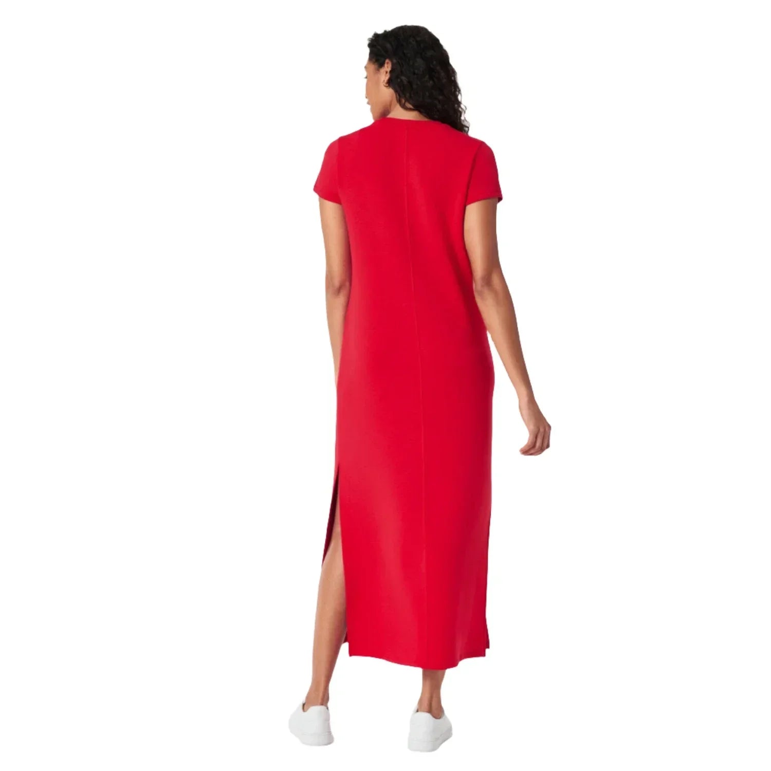 Spanx AirEssentials Side Slit Maxi Dress - Red