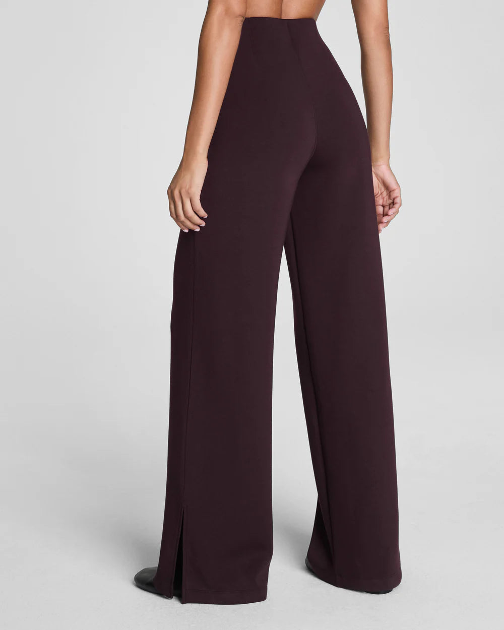 Spanx Women's AirEssentials Zero Waistband Wide Leg Pant - Brown