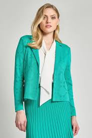 Heritage Fit Diamond Burnout Soft Knit Jacket | Ming Wang