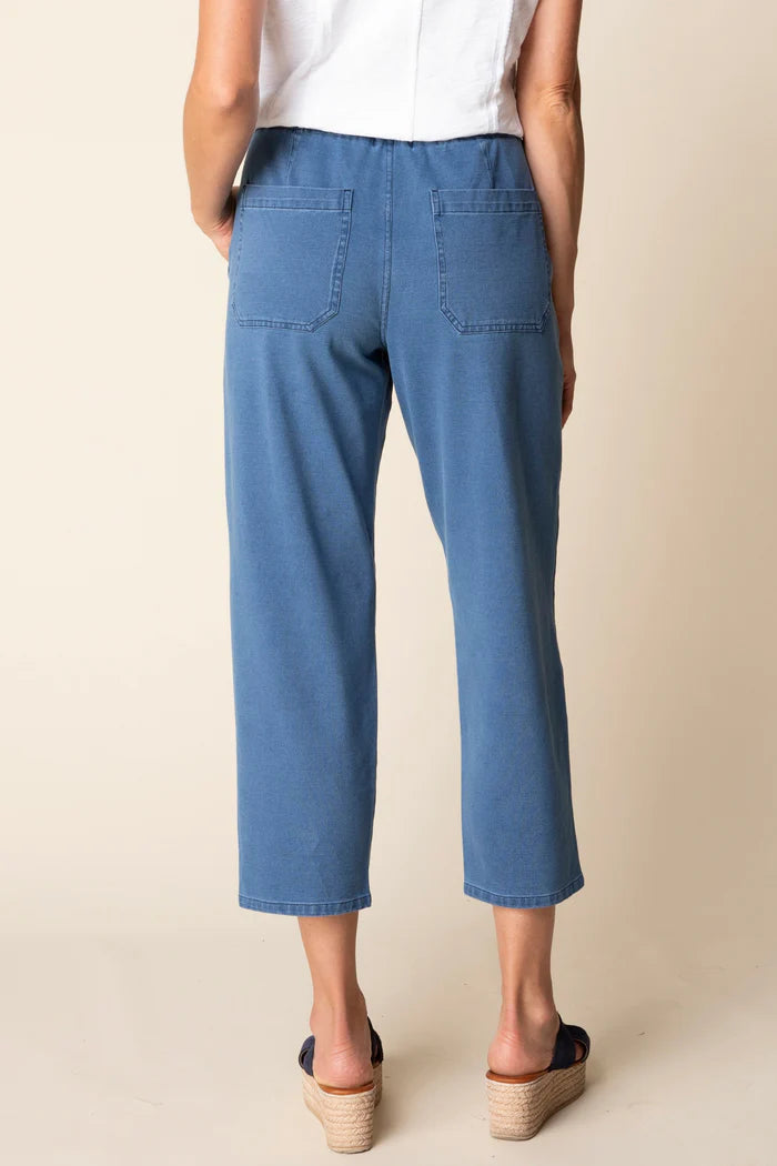 Stonewash Knit Cargo - Light Denim