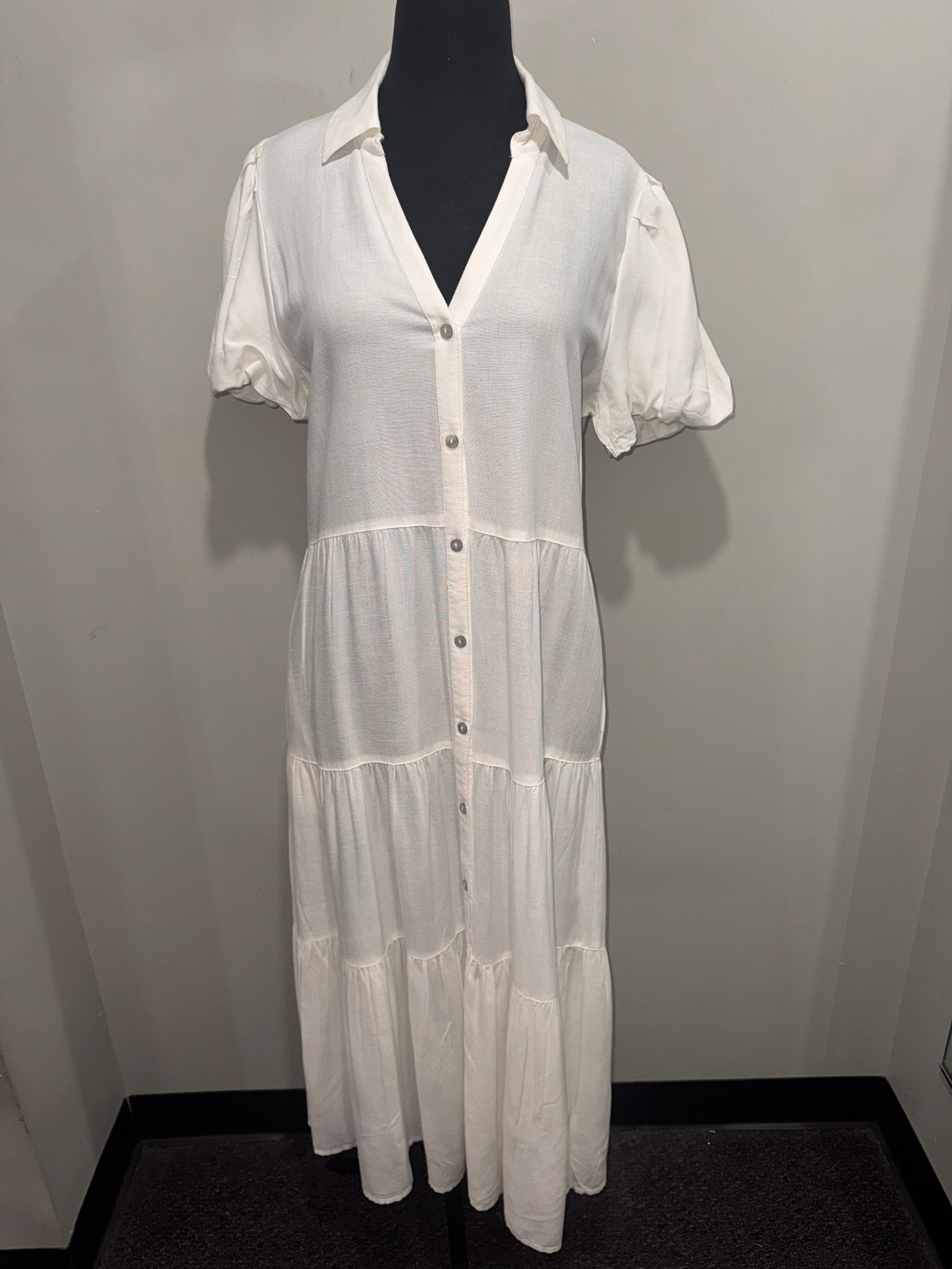Elan White Maxi Dress