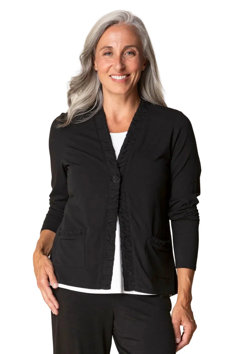 Travel Ruched Jacket - Black
