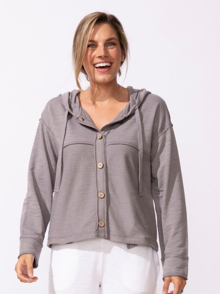 Model Span Try Hoodie - Fog