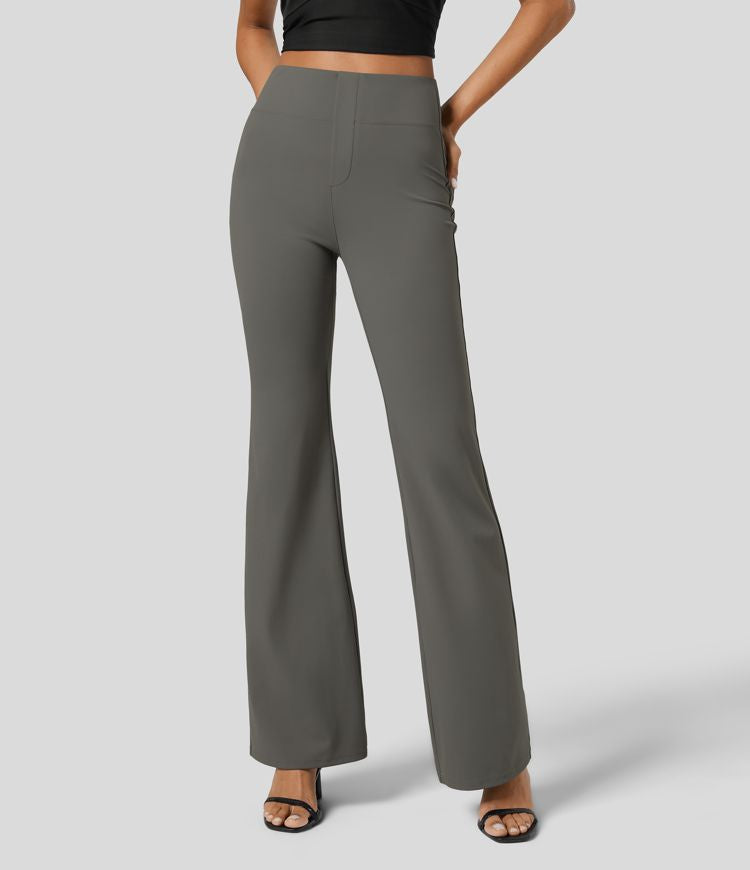 Dark Grey Flare Pocket Pant