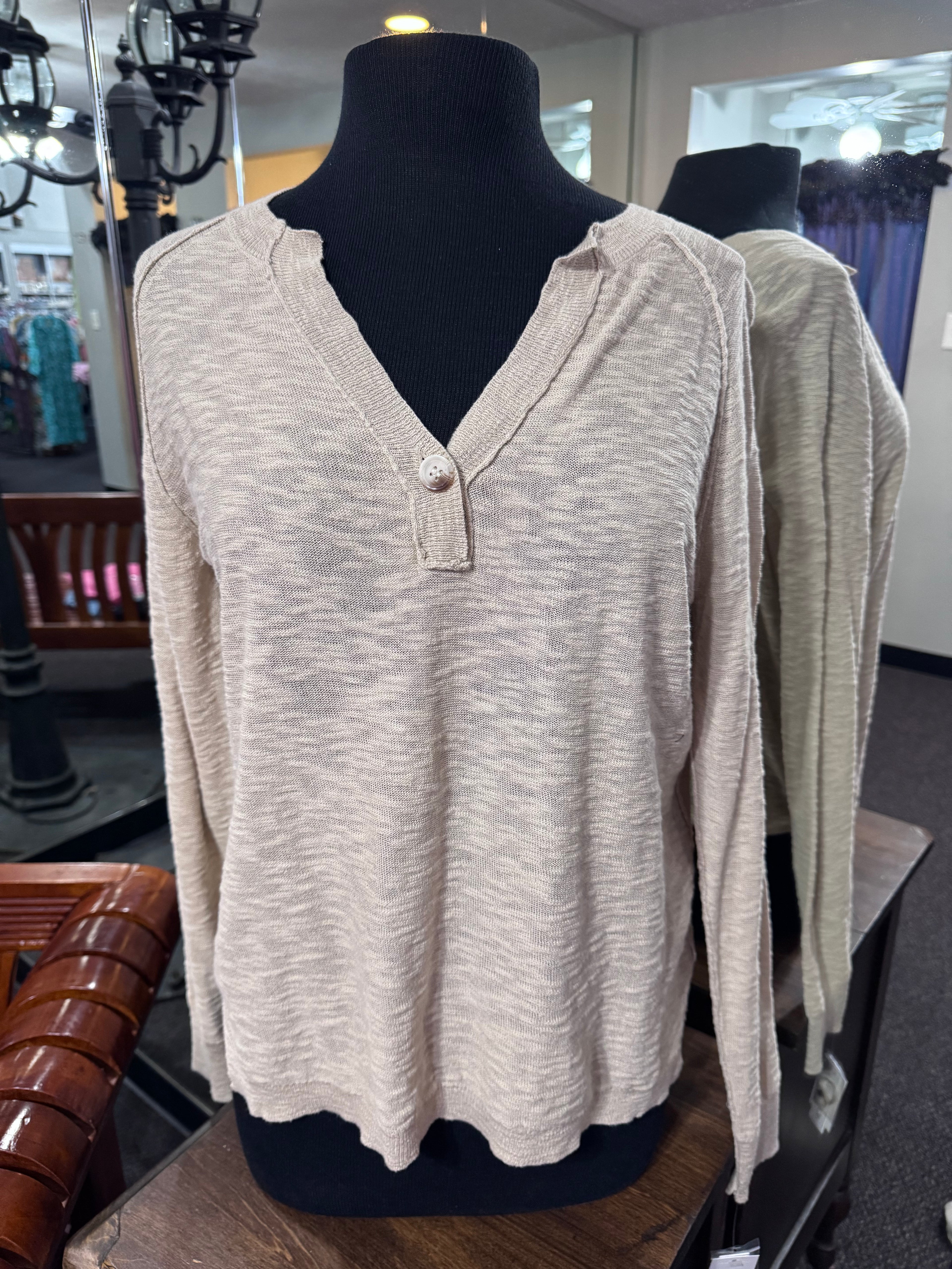 Beige Lightweight Sweater