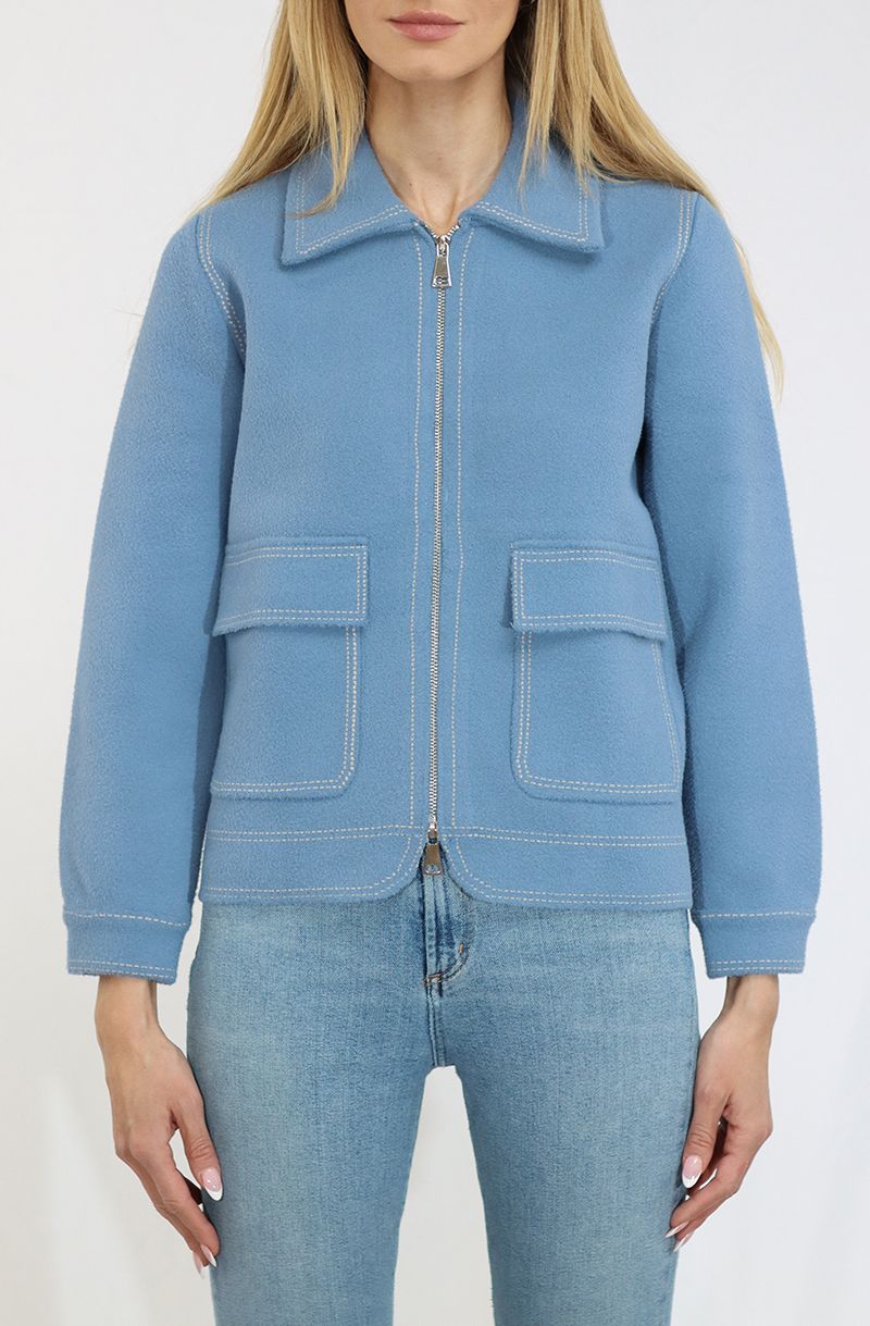 Zip Front Jacket - Jean