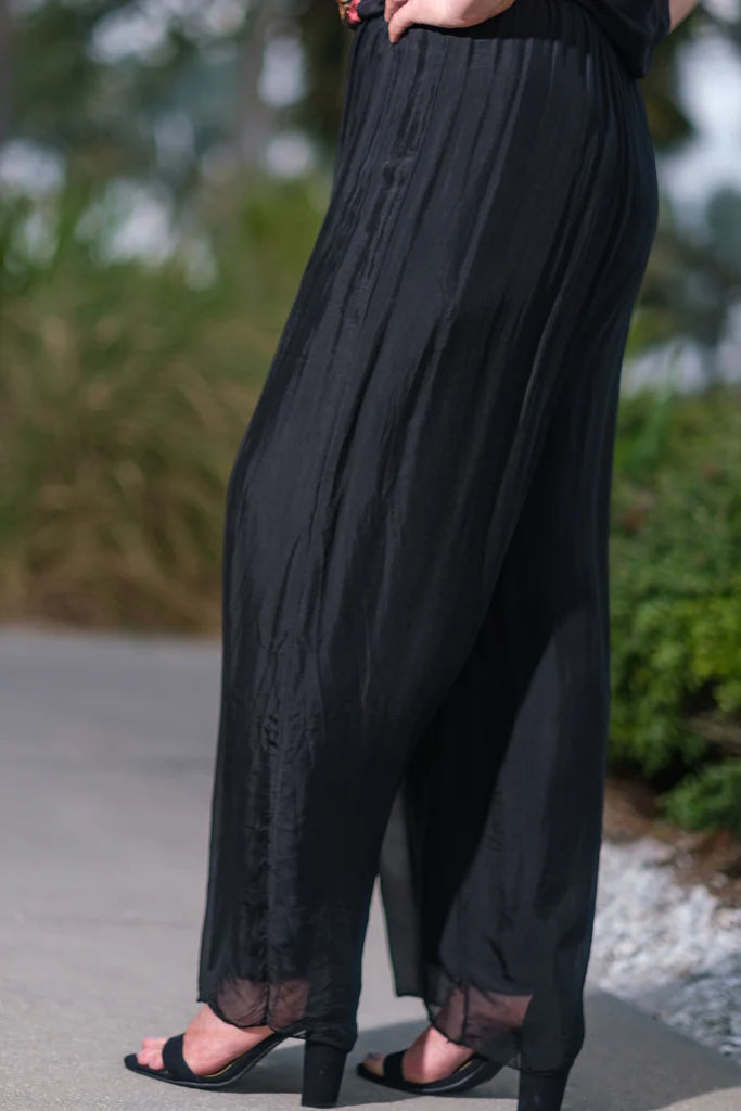 Roxy Silk Straight Leg Pant