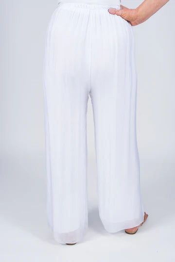 Roxy Silk Straight Leg Pant