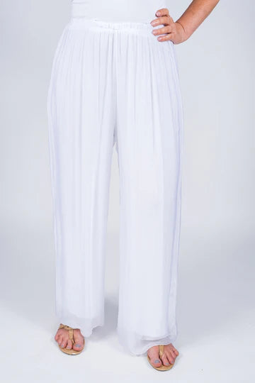 Roxy Silk Straight Leg Pant