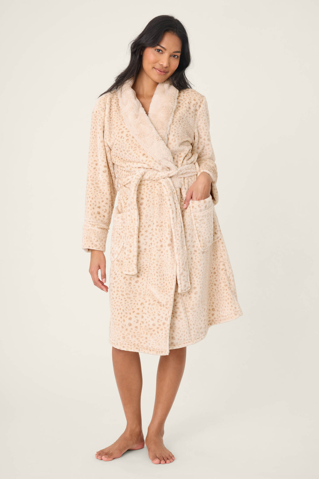 Luxe Plush Leopard Print Robe