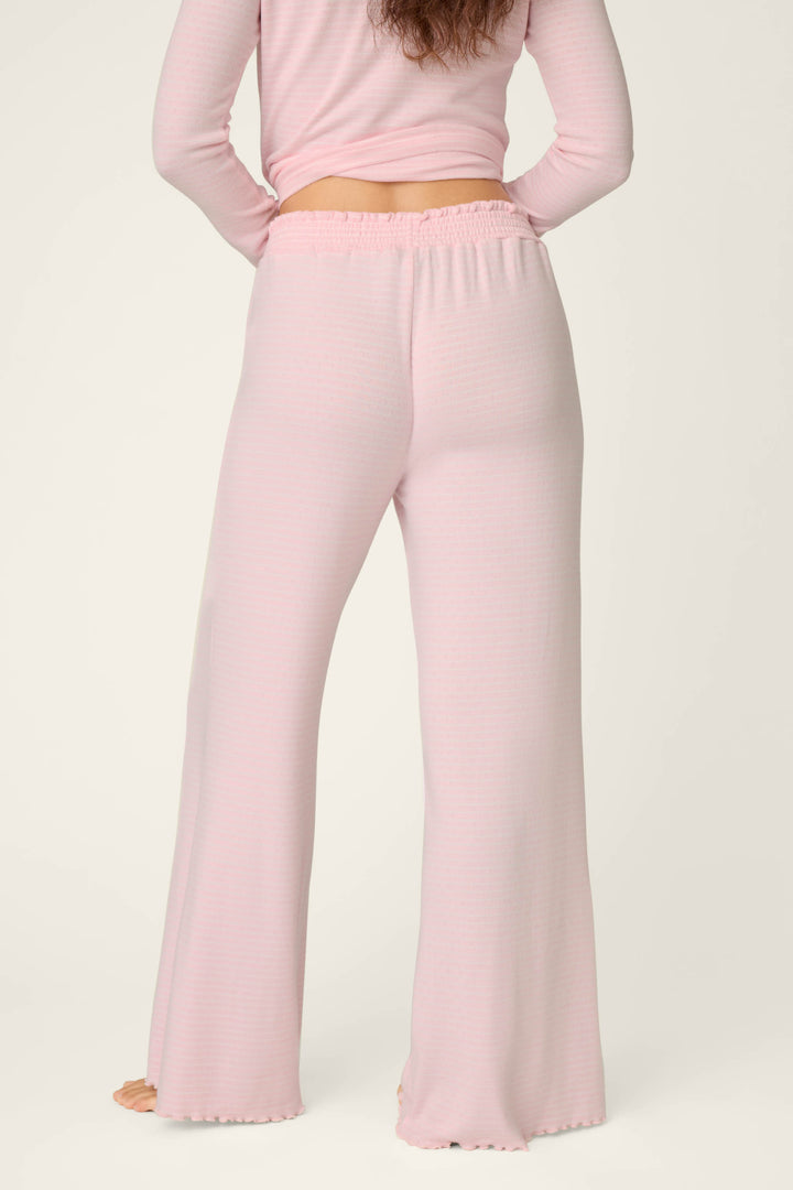 P.J. Salvage Pretty Stripes Tender Pink Pointelle Pajama Pants