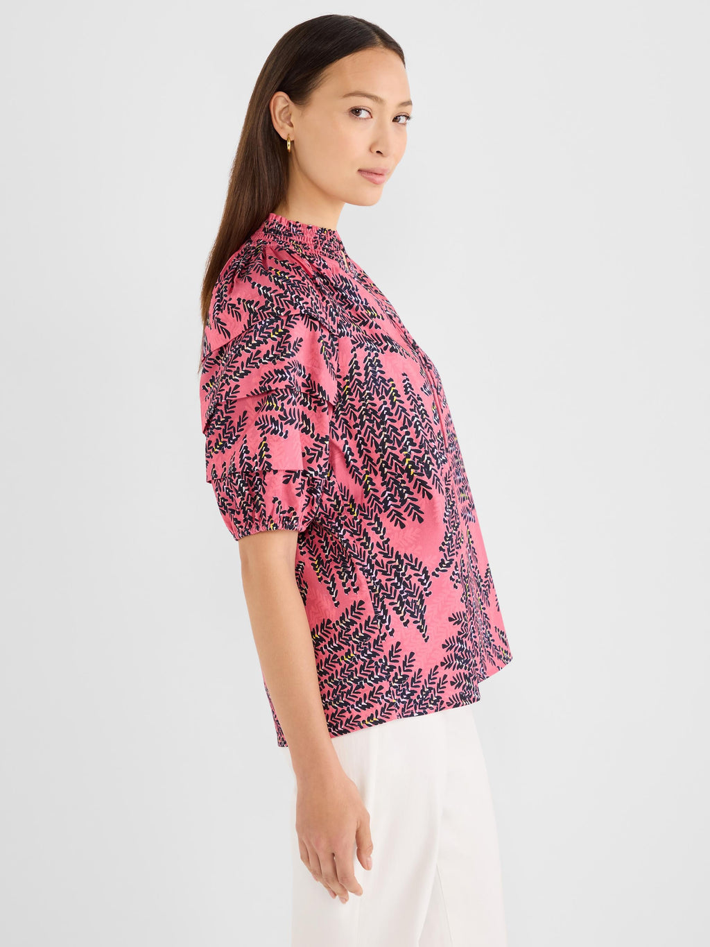 BLUSH OF SPRING PEASANT TOP