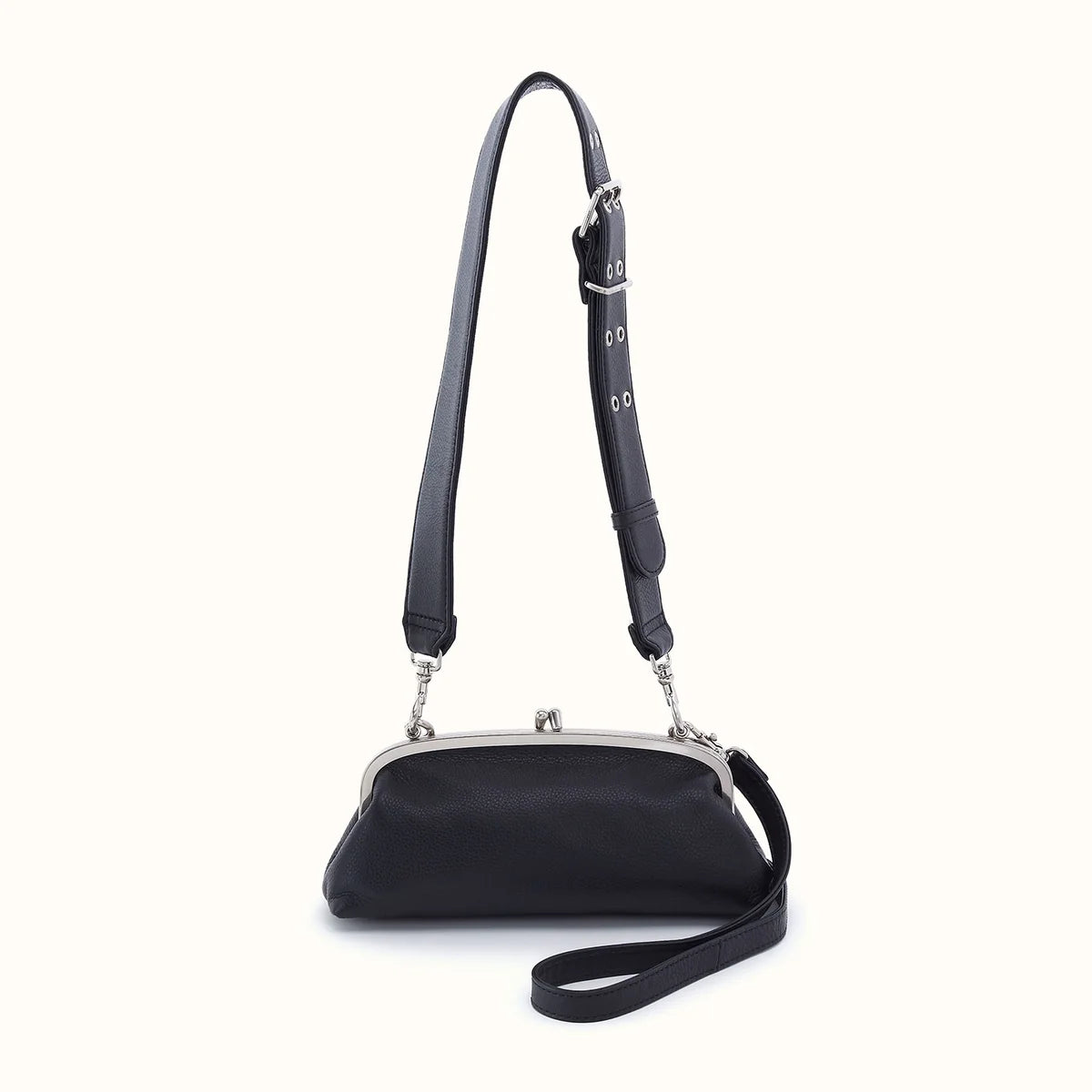 Hobo Alba Frame Small Crossbody Black