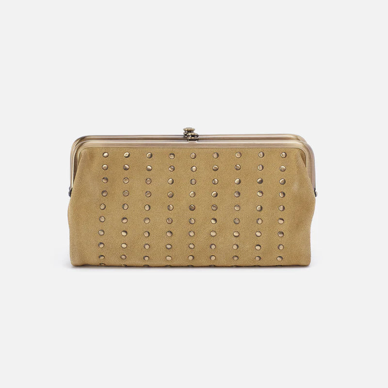 Hobo Lauren Wallet - Suede Leather | Twilight Fern