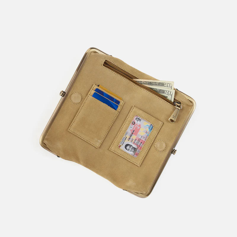 Hobo Lauren Wallet - Suede Leather | Twilight Fern