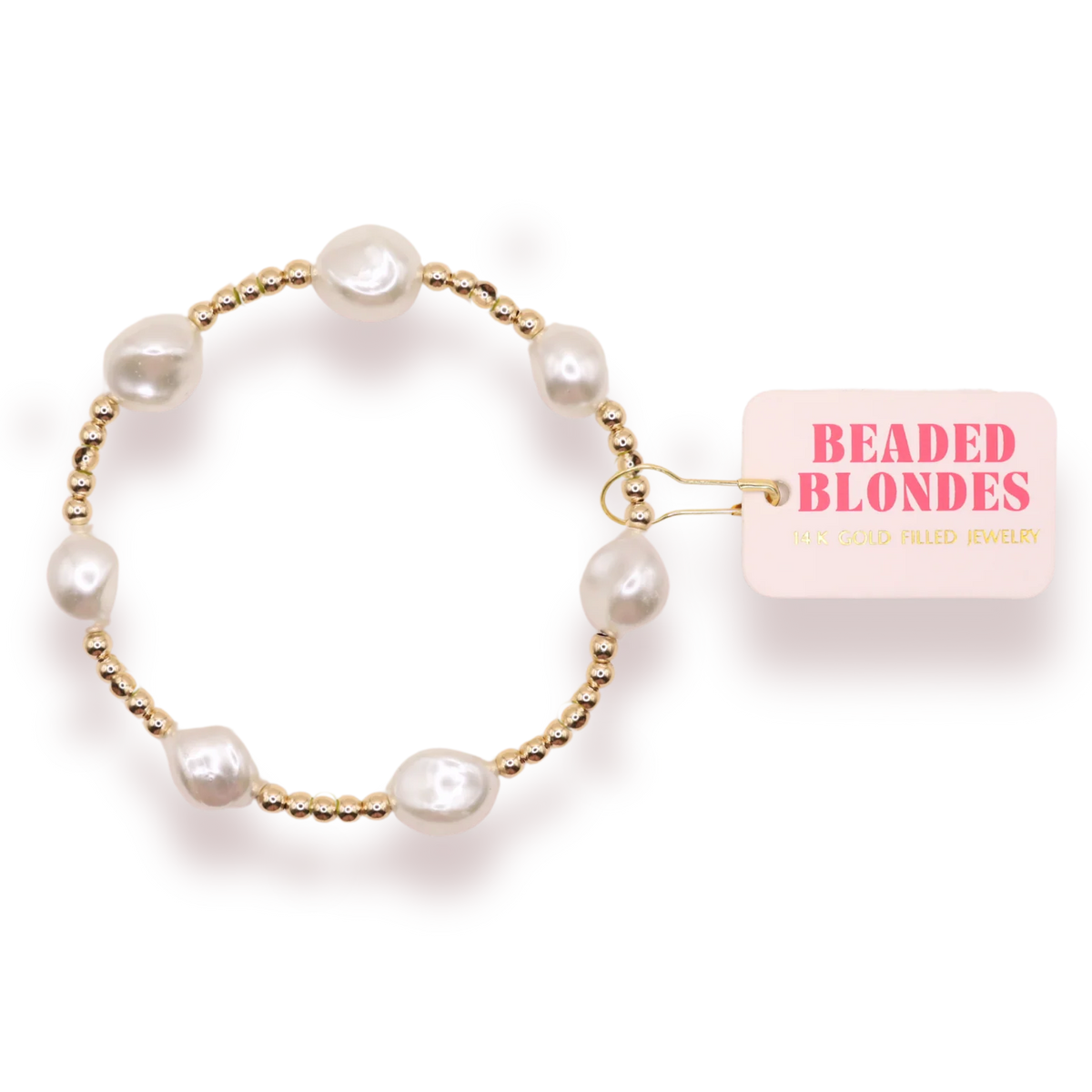 Sadie Pearl Bracelet in Gold