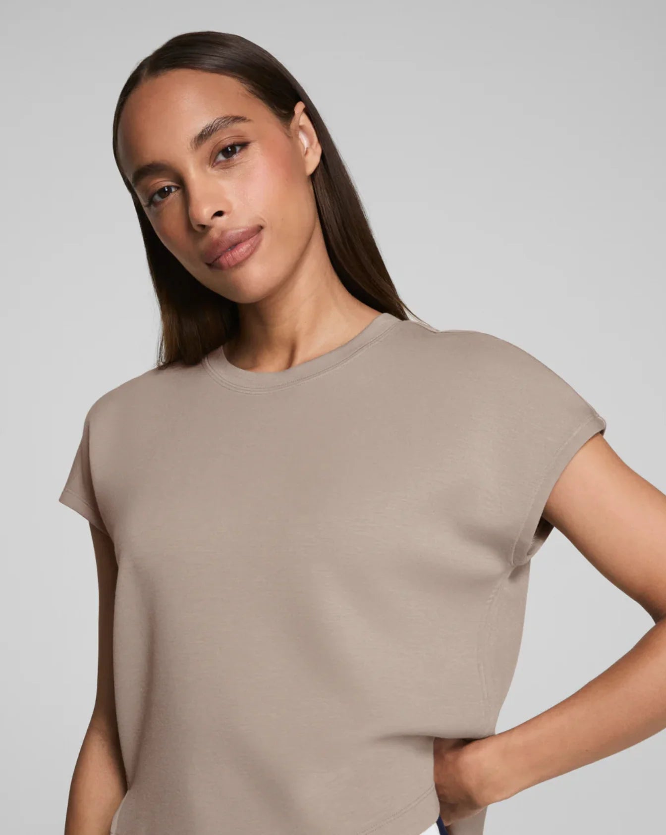 Spanx AirEssentials Light Tee - Ashwood