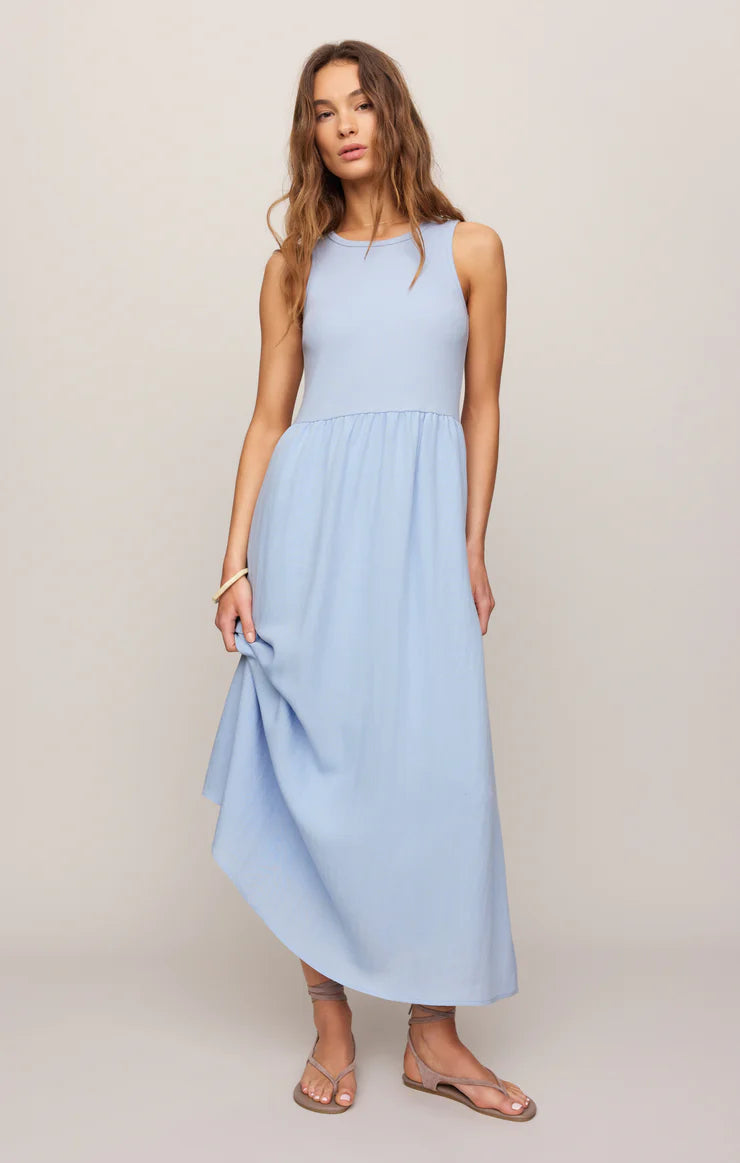 CHARLOTTE RIB MIDI DRESS