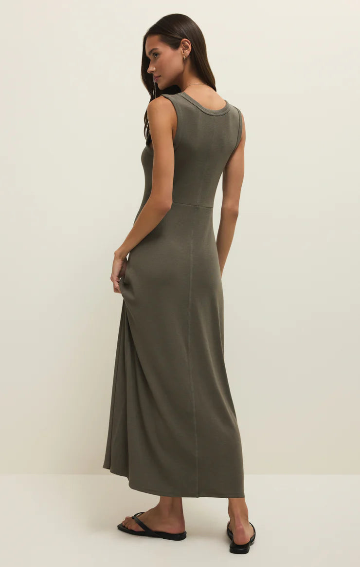 LINDEN SLUB RIB MAXI DRESS
