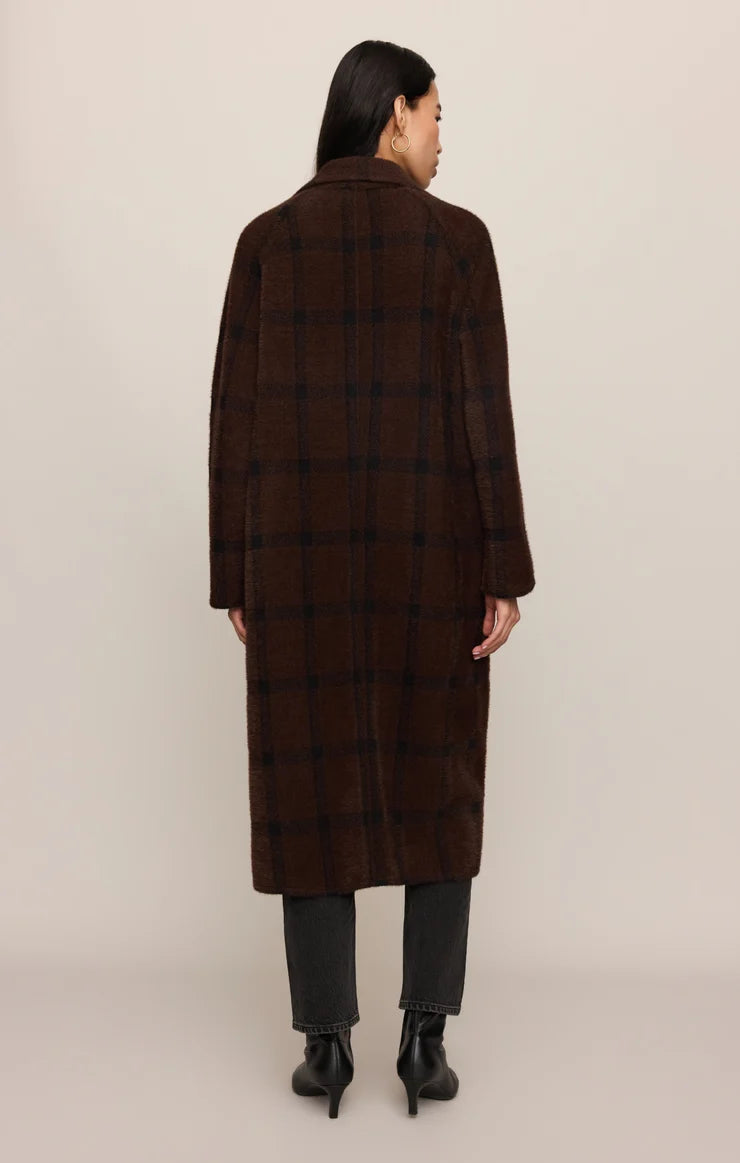 Crosby Plaid Cocoon Coat