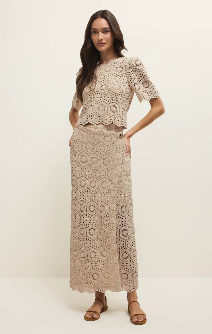 Raquel Lace Skirt Natural