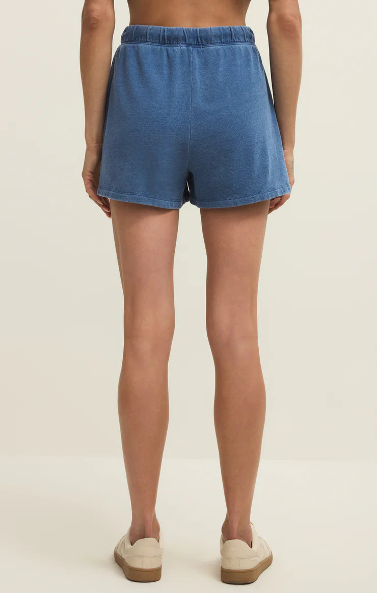 HUNTER KNIT DENIM SHORT - Calypso Blue