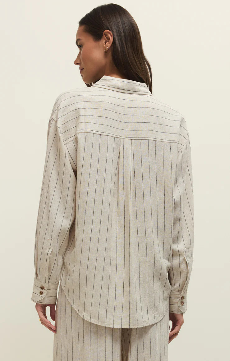 ALFIE LINEN BUTTON UP