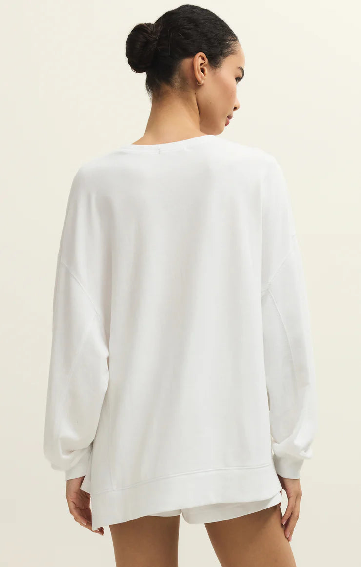 MODERN WEEKENDER SWEATSHIRT - White