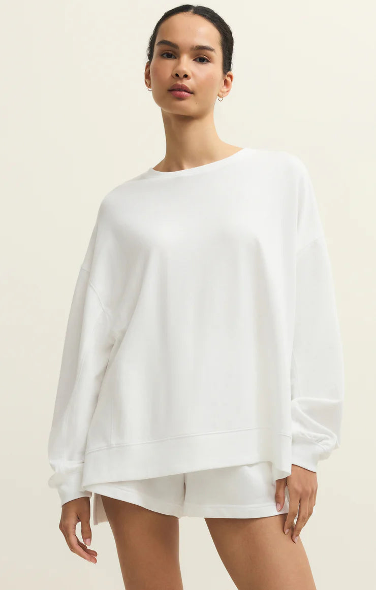 MODERN WEEKENDER SWEATSHIRT - White
