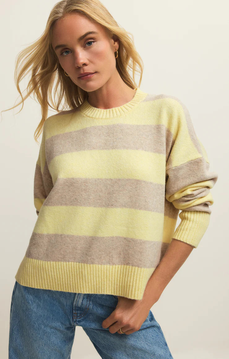 Cirrus Cozy Stripe Sweater - Sunnyside