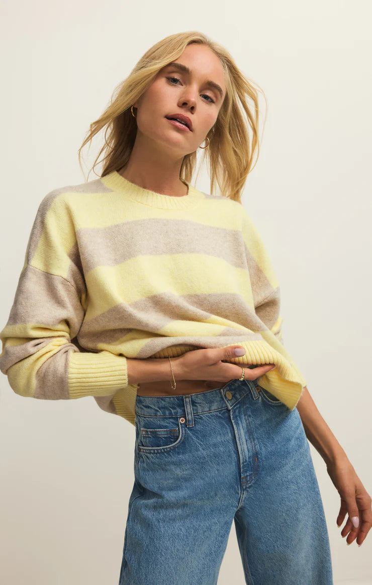 Cirrus Cozy Stripe Sweater - Sunnyside