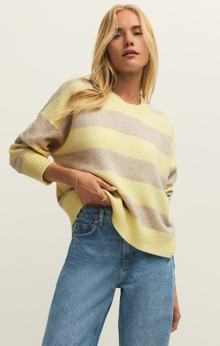 Cirrus Cozy Stripe Sweater - Sunnyside