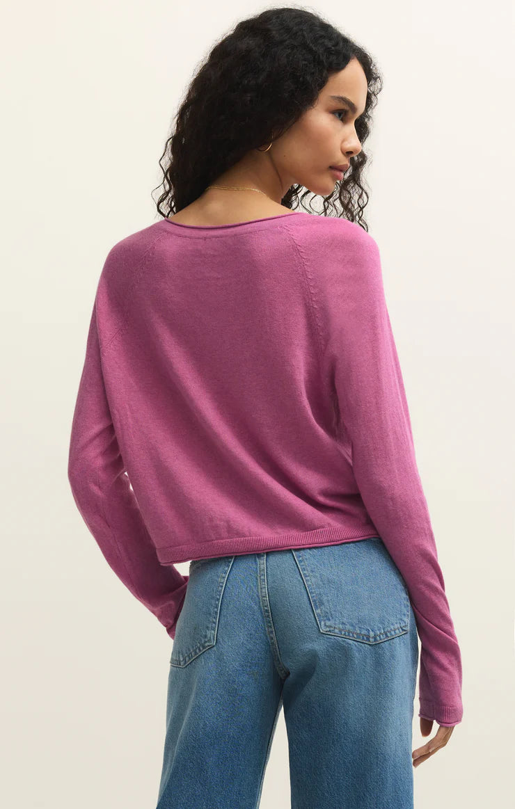 THE PERFECT LAYER CARDIGAN - Spanish Rose
