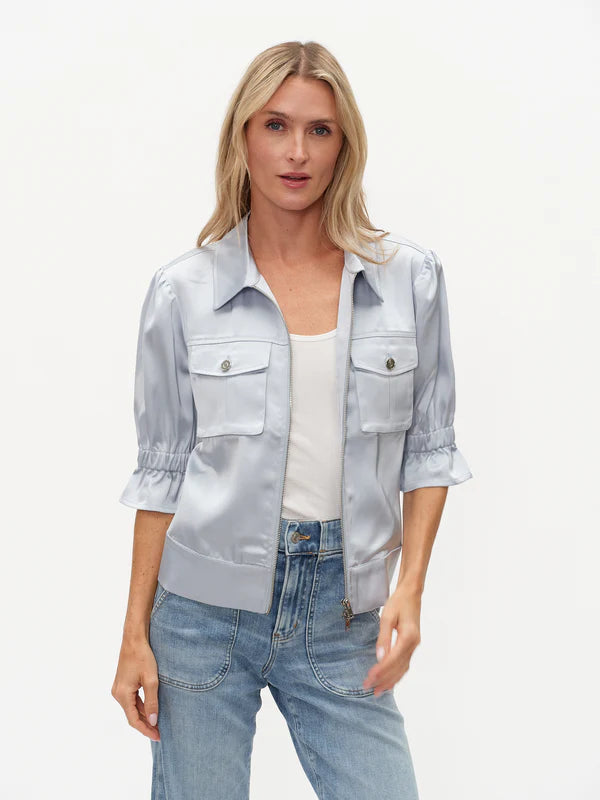 Anna Satin Zip Jacket