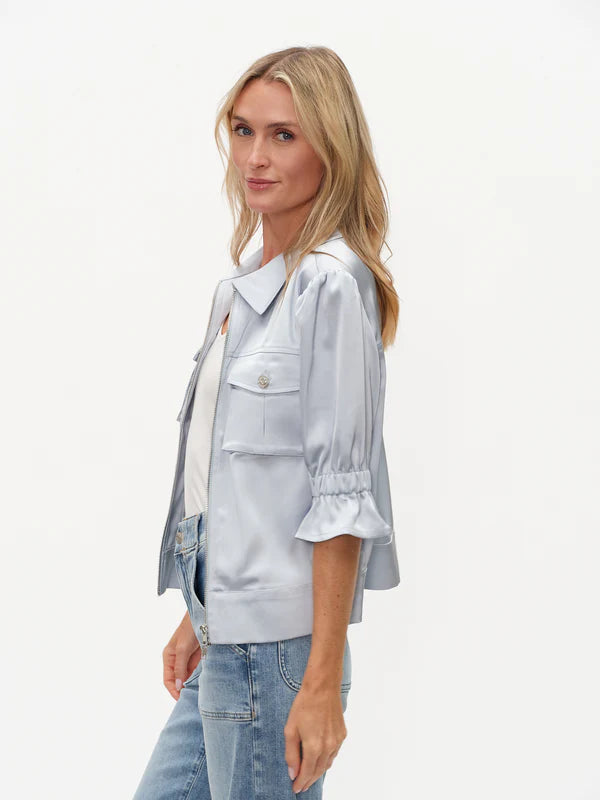 Anna Satin Zip Jacket