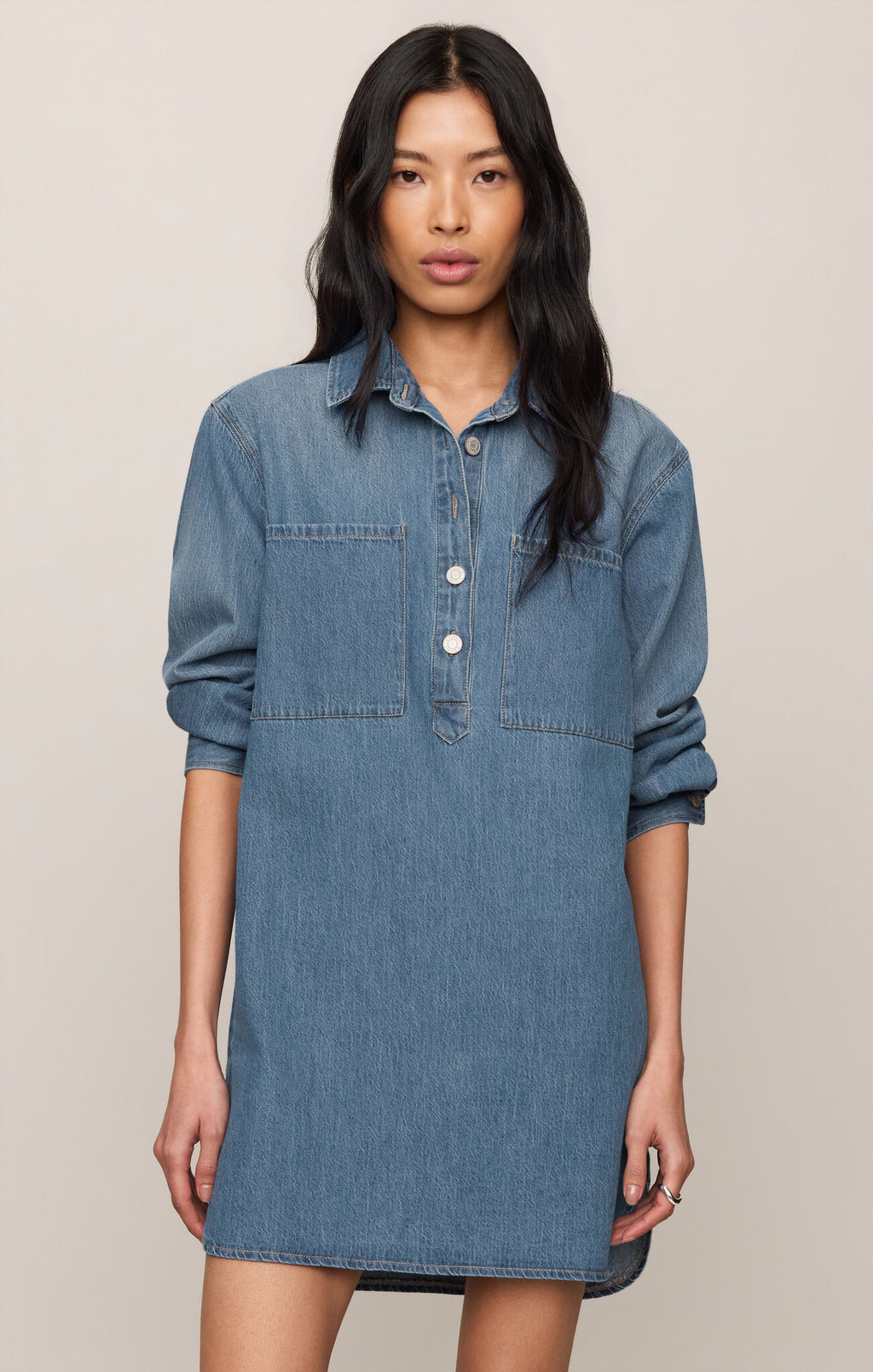 Lucie Denim Shirt Dress