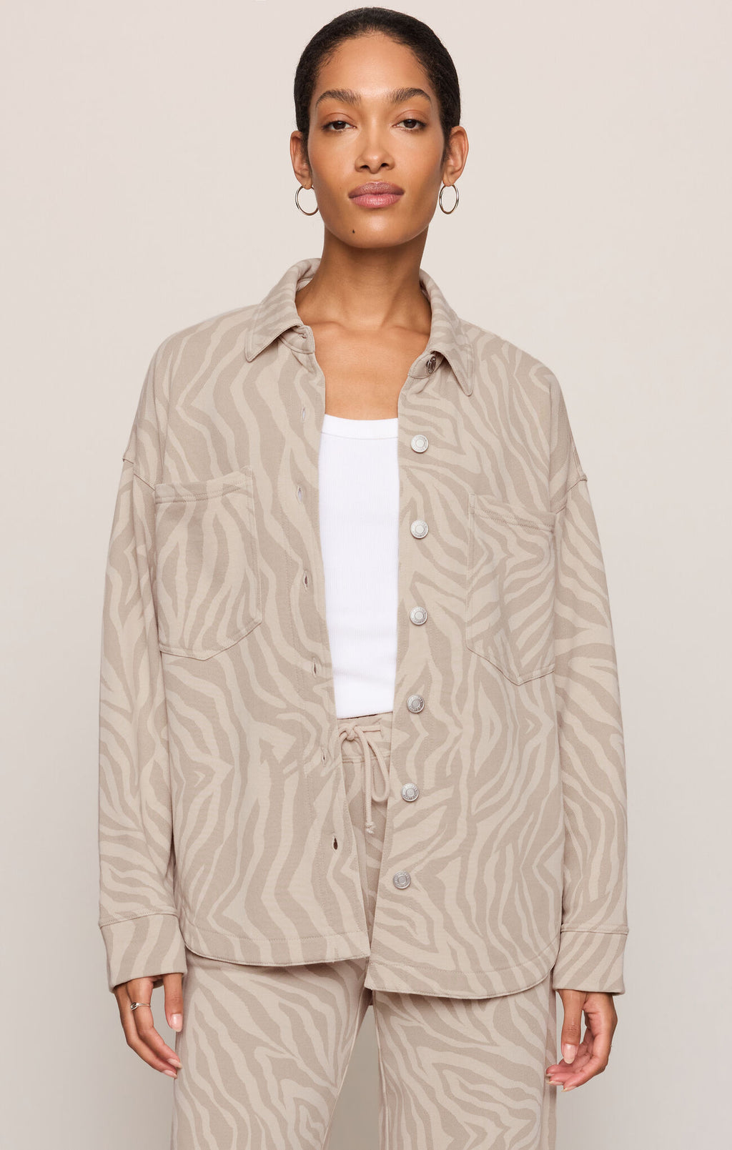 All Day Knit Zebra Jacket