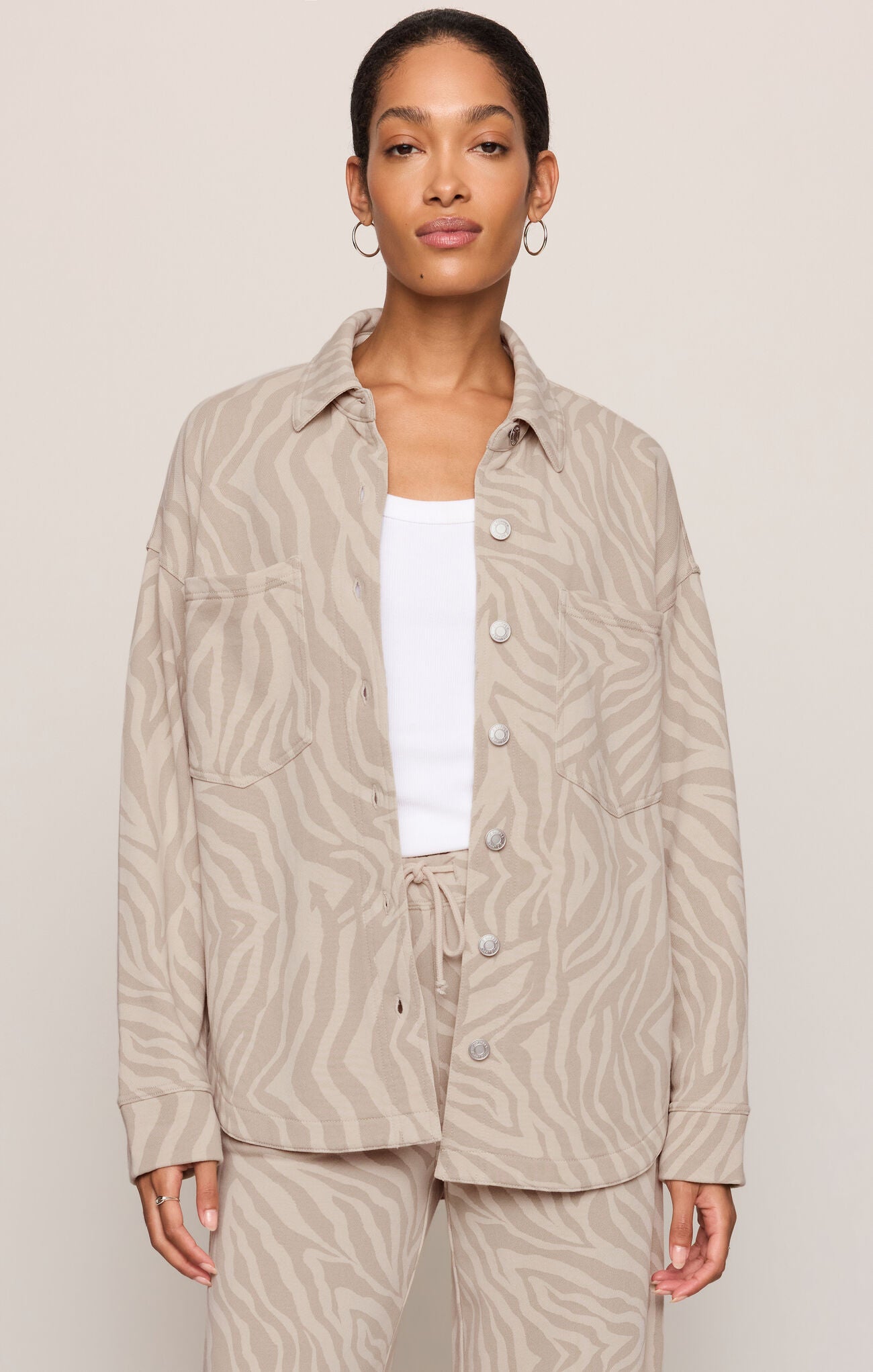 All Day Knit Zebra Jacket