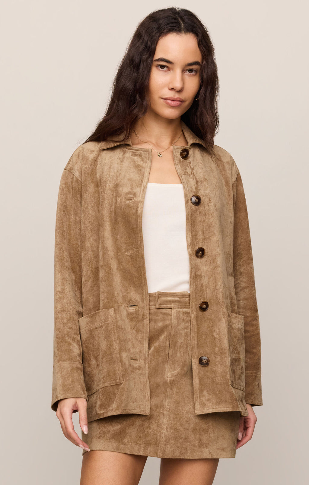 Decker Suede Chore Coat