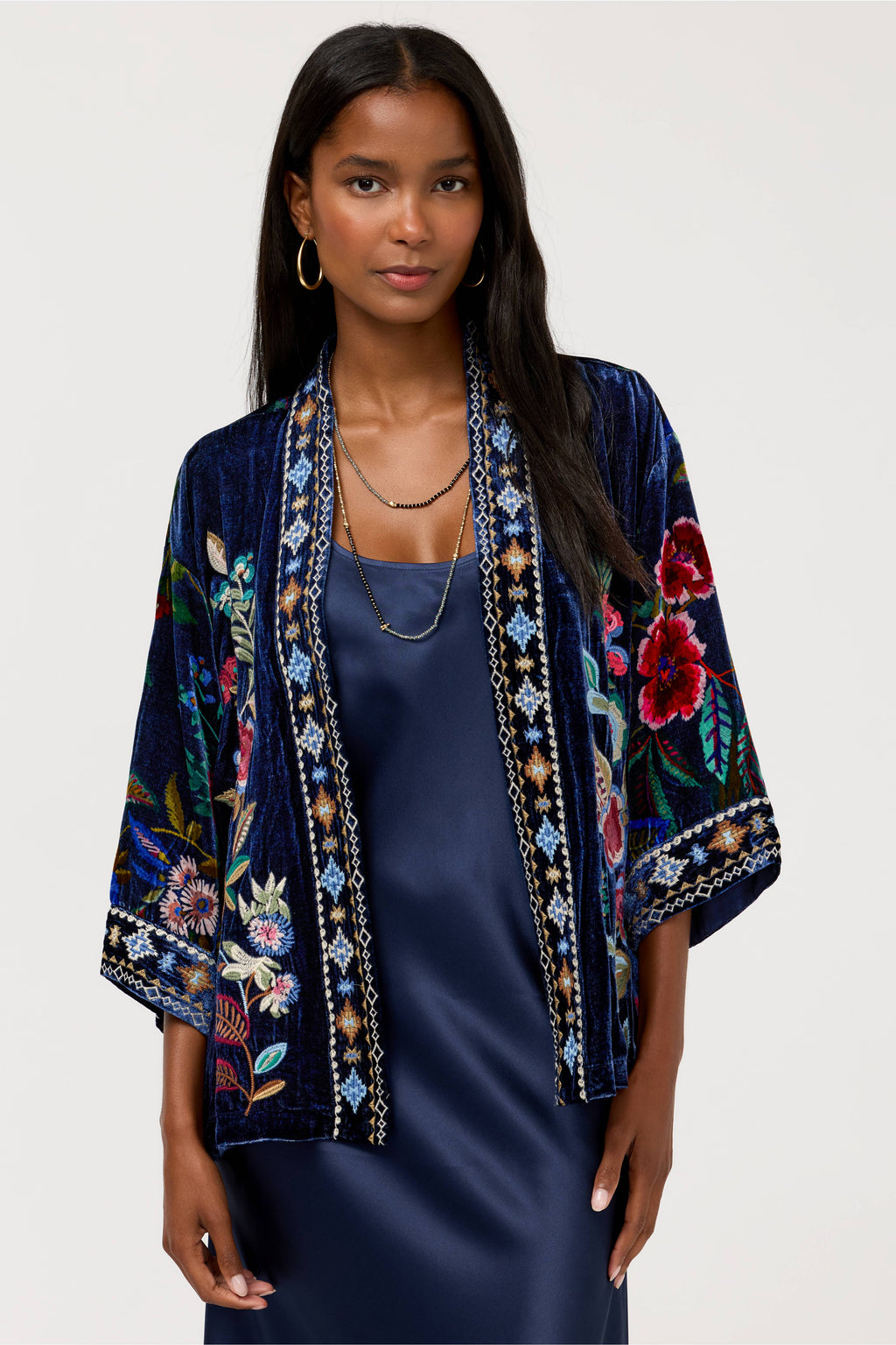 Velvet Cropped Kimona - Isolei