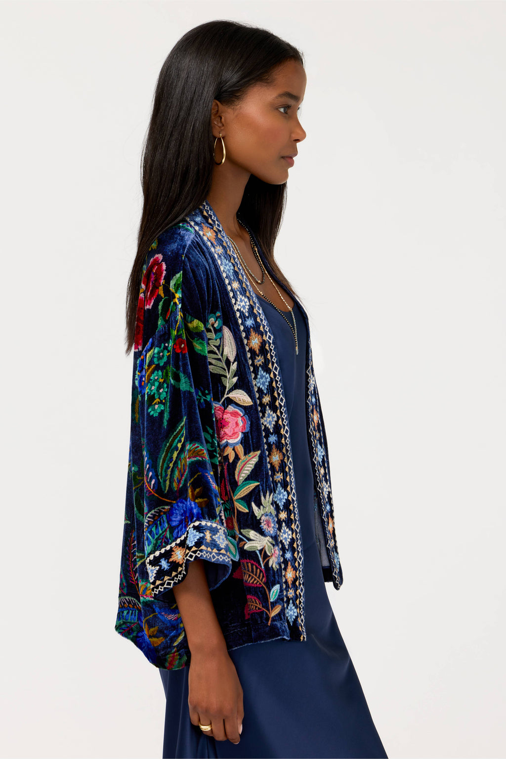 Velvet Cropped Kimona - Isolei