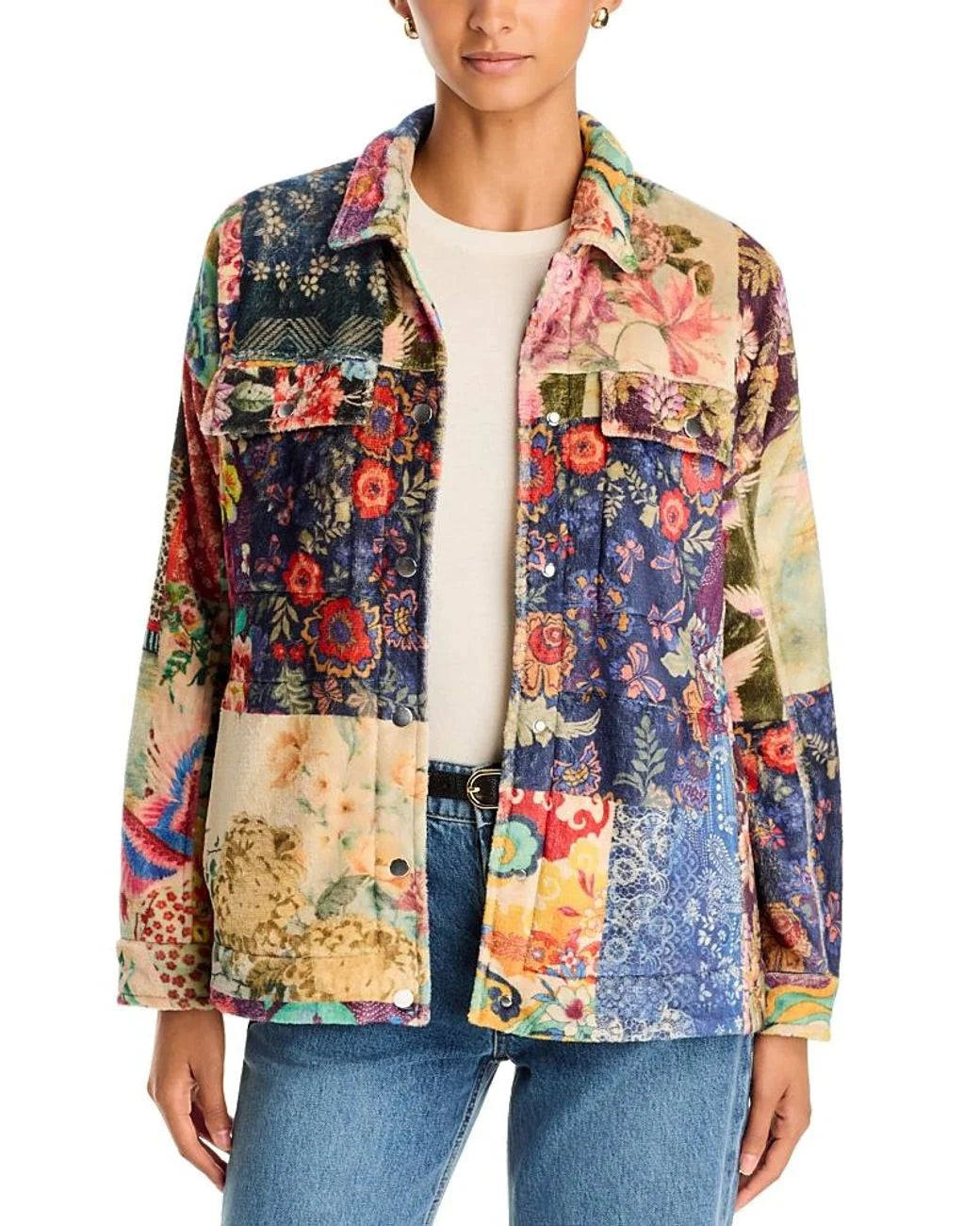 Johnny Was Amelie Sherpa Trucker Jacket