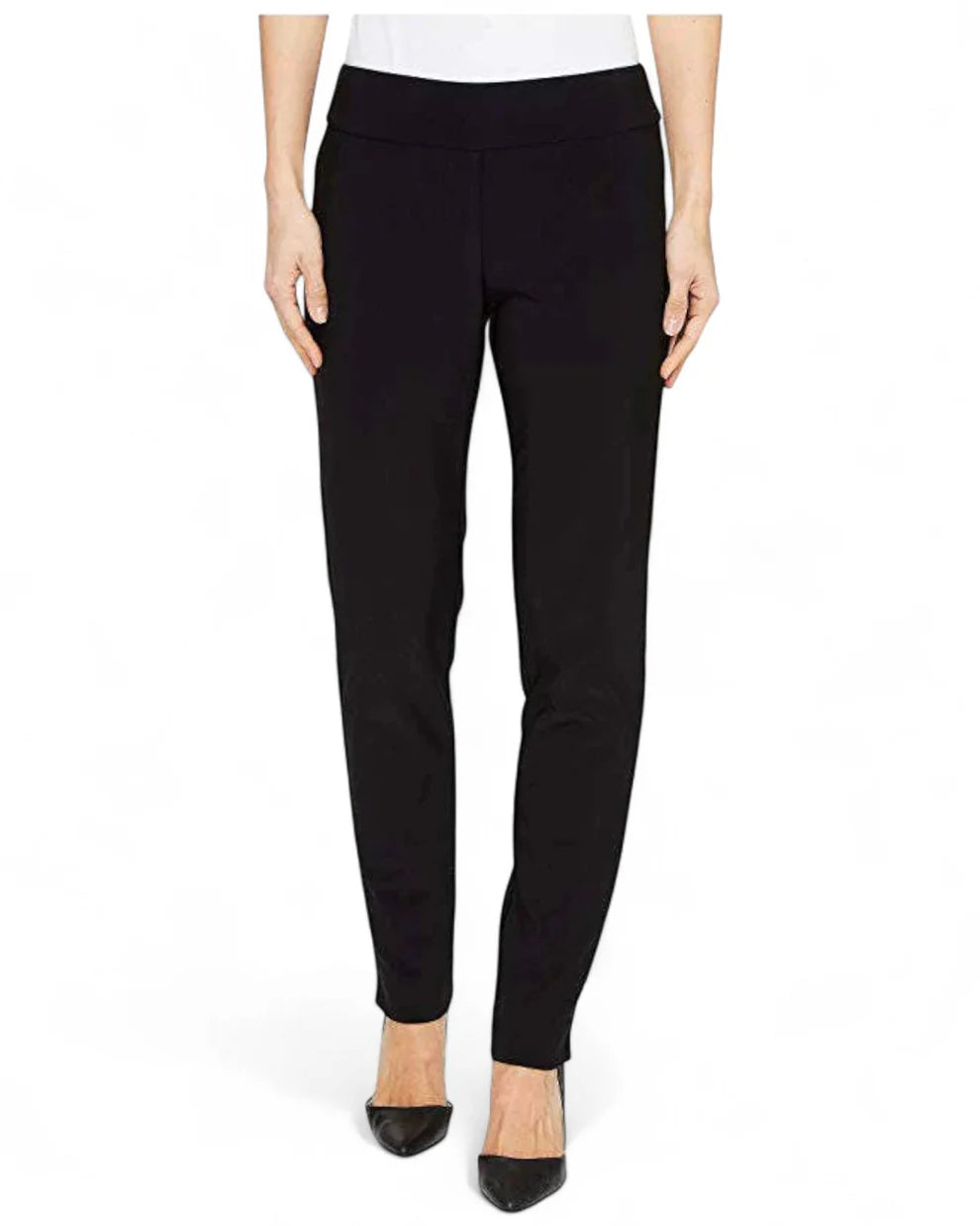 Krazy Larry Microfiber Straight Leg Pant - Black