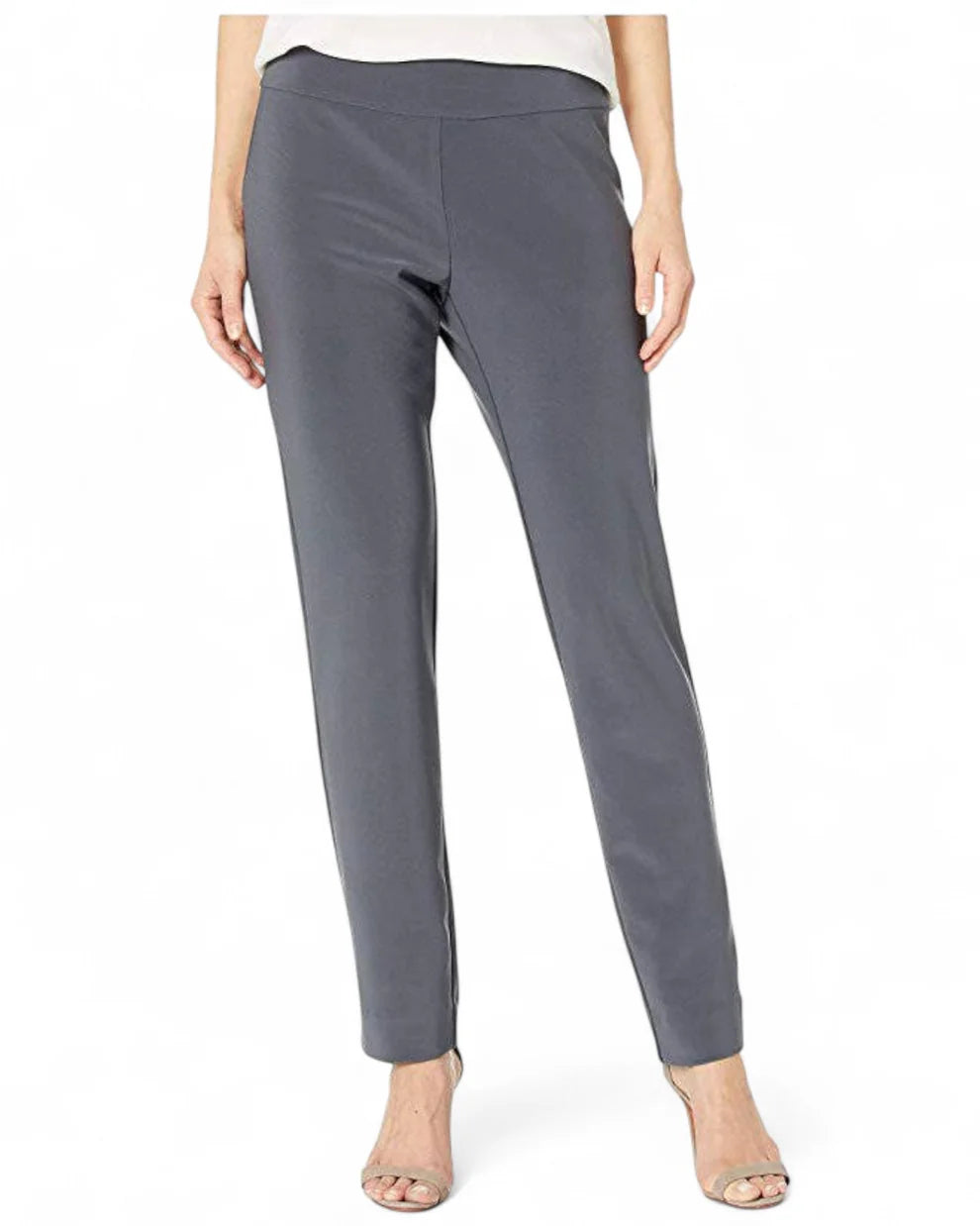 Krazy Larry Microfiber Straight Leg Pant - Grey