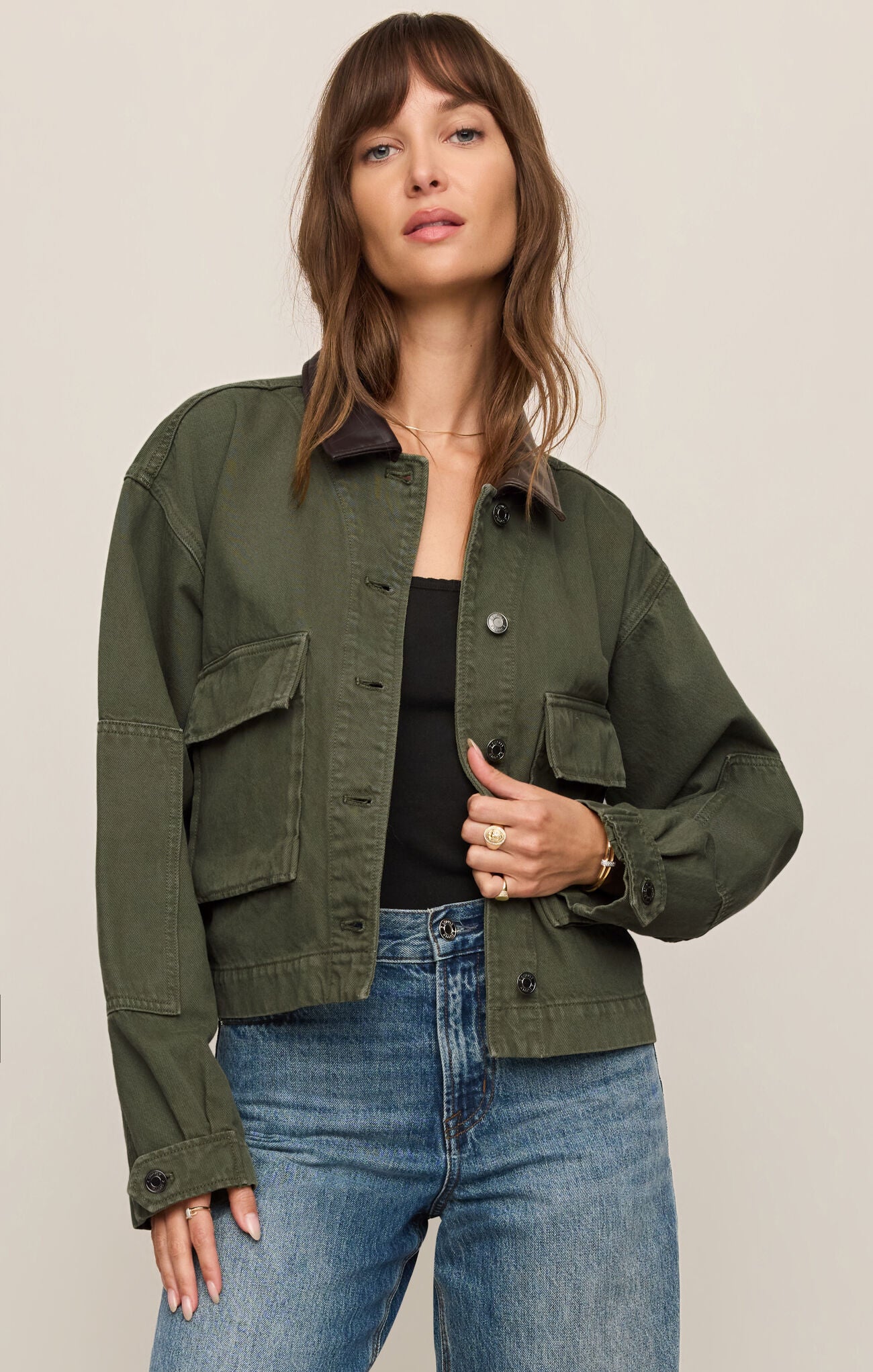 Rey Cropped Chore Jacket