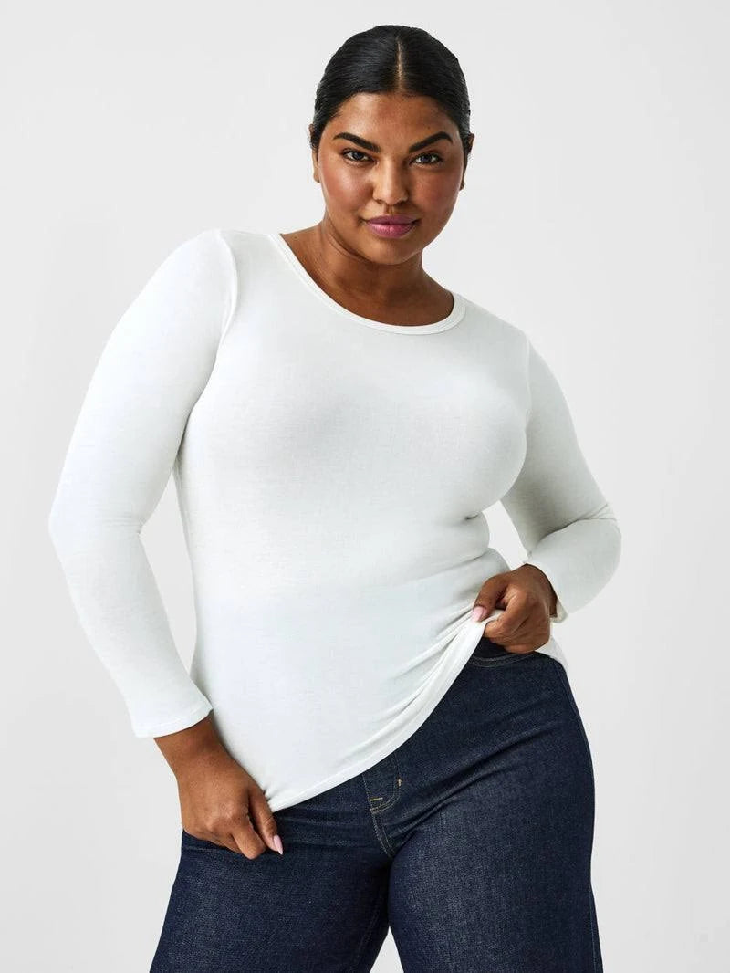 SPANX® Better Base Long Sleeve Crew - Powder